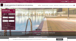 Desktop Screenshot of apartahotelcovadonga.com