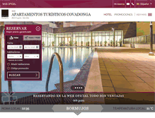 Tablet Screenshot of apartahotelcovadonga.com
